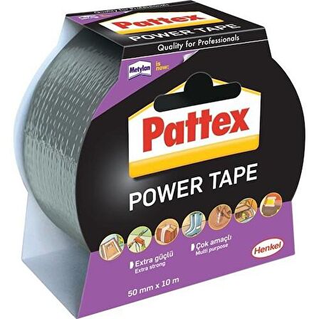 PATTEX POWER TAPE TAMİR BANDI GRİ 60MMX10 MT