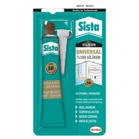 Sista Üniversal Silikon Beyaz 50 Gr