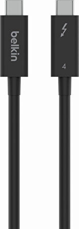 Menashop MetraShop Active Thunderbolt 4 Kablo (2M 6.6FT), 100W Güç Dağıtımı PD Etkinleştirilmiş USB Tip C Bağlantısı, USB 4 Uyumlu ve Daha Fazlasıyla Uyumlu, Siyah