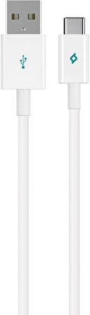 Menashop Type-C 120cm Şarj Kablosu - Beyaz (2DK12B)