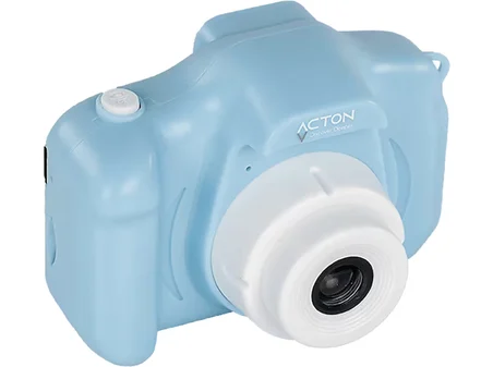 ACTON Full HD Dijital Çocuk Fotoğraf Makinesi Mavi Silikon Kılıflı (Unicorne)