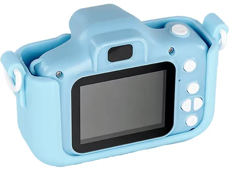 ACTON Full HD Dijital Çocuk Fotoğraf Makinesi Mavi Silikon Kılıflı (Unicorne)