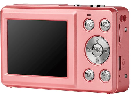 ACTON Selfix Digital Dual Screen 4K 18X Zoom 48 MP Flaşlı Vlog Kamera Fotoğraf Makinesi Pembe