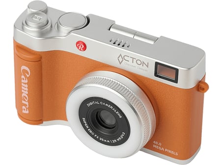 ACTON Focus Flex  Digital 4K 18X Zoom 48 MP Flaşlı Vlog Kamera Fotoğraf Makinesi  Kahverengi