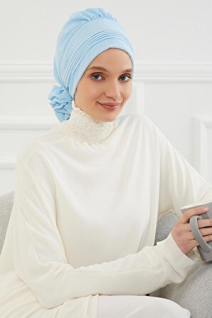 Pileli Tasarım Şifon Hazır Türban,HT-31,HT-31