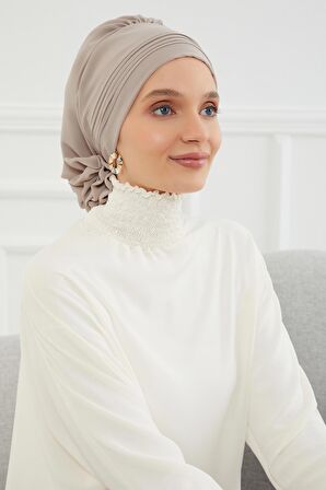 Pileli Tasarım Şifon Hazır Türban,HT-31,HT-31