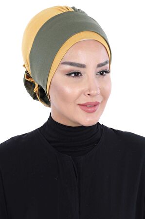 Çift Renkli Güllü Bone,B-28