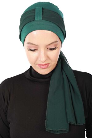Şifon Kuşaklı Penye Bone,B-36