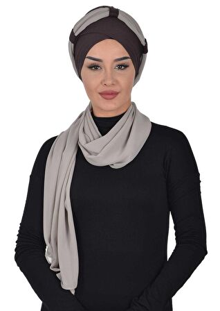 Penye Boneli Şifon Şal,BS-1