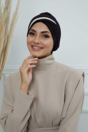 Çift Renkli Kadife Bone,B-23K
