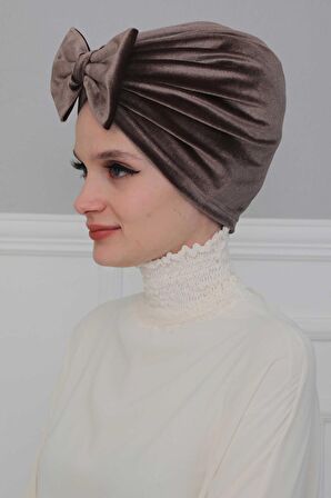 Fiyonklu Kadife Bone,B-27K