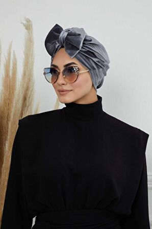 Fiyonklu Kadife Bone,B-27K