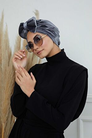 Fiyonklu Kadife Bone,B-27K