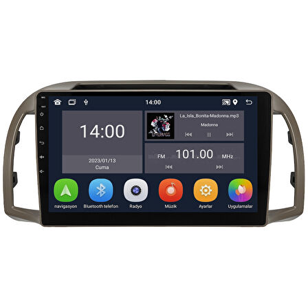Nissan Micra Android Multimedya Sistemi (2002-2010) CRV-4762XD
