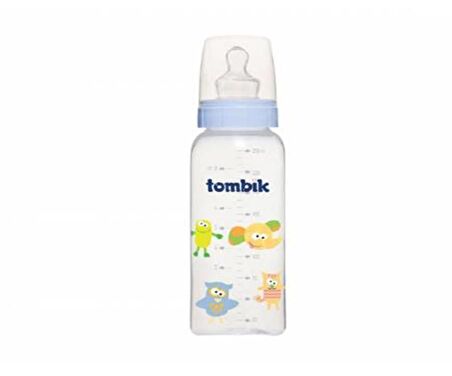 Tombik Şaşkın Hayvancıklar PP Biberon 250 ML (%0 BPA) / Mavi