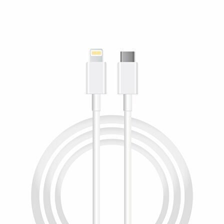 Global SX251M 3A 45W Type-C to Lightning 1Metre Data ve Hızlı Şarj Kablosu Beyaz
