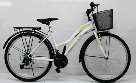 Beyaz Bisiklet 26 Jant 2650 Model 2650 MODEL BEYAZ SEPETLİ BEYAZ SARI - Renk: Beyaz - Sarı