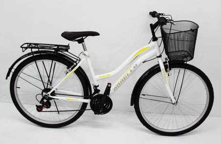 Beyaz Bisiklet 26 Jant 2650 Model 2650 MODEL BEYAZ SEPETLİ BEYAZ SARI - Renk: Beyaz - Sarı