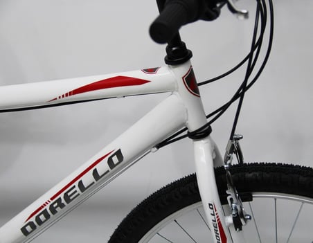 Dorello bisiklet 2600 model 26 jant bisiklet Şehir bisikleti Düz yol beyaz Bisiklet - Renk: Beyaz