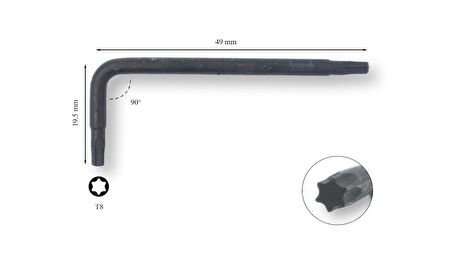 Ceta Form T8 Torx Allen (Alyan) Anahtar