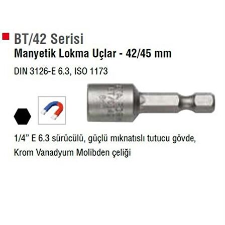 BT/0742\7MM MANYETIK LOKMA UC CETA