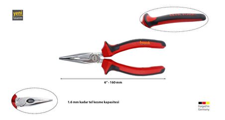 Ceta Form 160 mm Kargaburun Parlak Krom-DuoTech Sap E15-11-0160