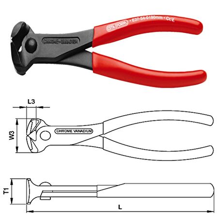 Ceta Form 180 mm Tepe Keski E37-54-0180