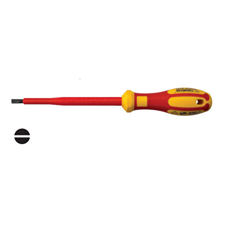 Ceta Form İzoleli Düz Uçlu Tornavida (Vde) 5.5X125Mm