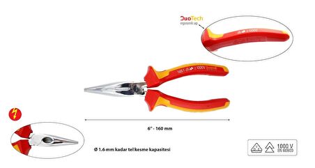 Ceta Form 160mm 1000 volt VDE İzoleli Kargaburun G15-18-0160