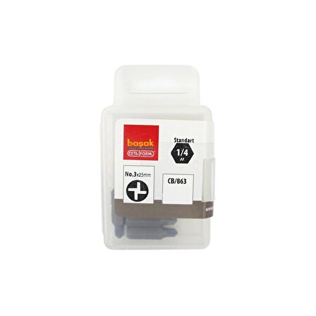 Ceta Form Torq-Set Uçlu No 3 x 25 mm Bits CB/863