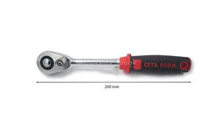 Ceta Form C20-25PB2 1/2” Lokma Takımı 12 Köşe 25 Parça Plastik Çanta