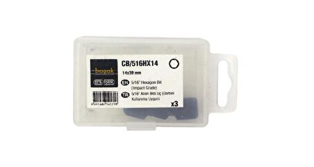 Ceta Form 14 x 30 mm 5/16" Darbeli Allen Bits Uç CB/516HX14