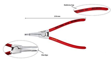 Ceta Form N23-39 Özel Segman Pensesi 210 mm (Düz Ağız)