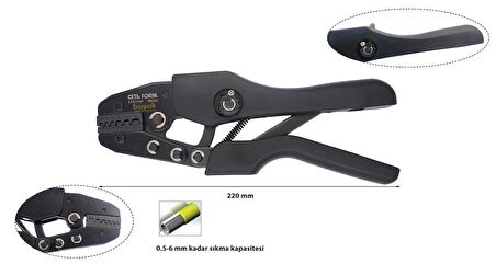 Ceta Form 220 mm Kablo Yüksüğü Sıkma Pensesi E69-ES1