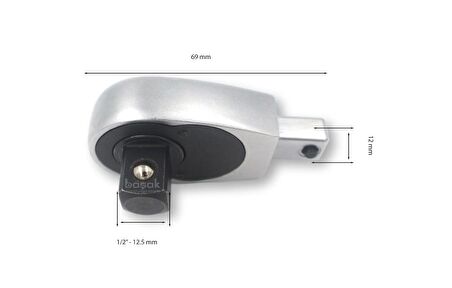 Ceta Form 1/2" Soketli Cırcır Kafası (9x12) D02E-RH0912