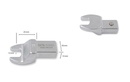 Ceta Form 13mm Açık Ağız Tork Anahtar Ucu (14x18mm) D02E-OE1413