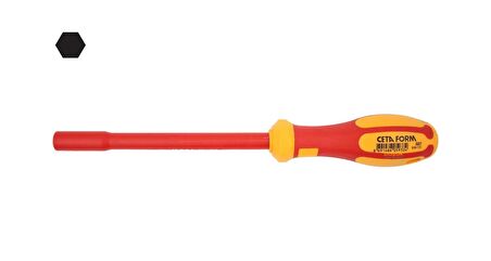 Ceta Form 6 mm 1000 Volt VDE İzoleli Düz Tornavida G07-060-125