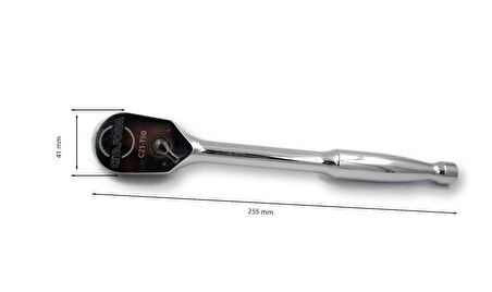 Ceta Form C21-T90 1/2" Kapalı Tip Cırcır Kolu (Metal Saplı)