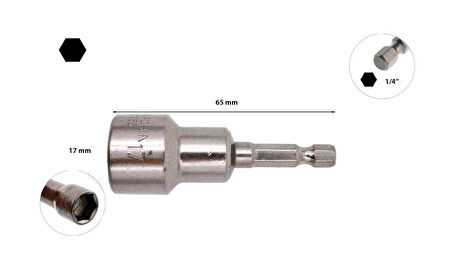 Ceta Form 17 x 65 mm Manyetik Lokma BT/1765