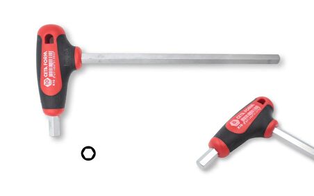 Ceta Form 2 - 10mm T Allen Takımı Metal Stantlı 8 Parça K99-10-M08 