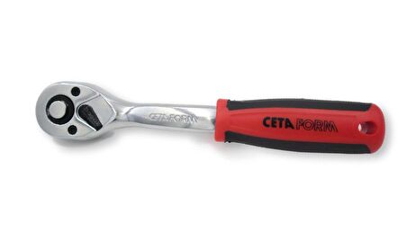 Ceta Form C01-14N 1/4'' Düğmeli Cırcır Kolu (Açılı Gövde)