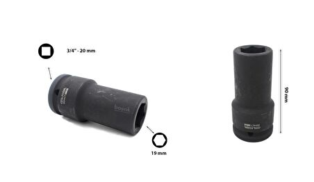 Ceta Form 19 mm Havalı Derin Lokma Anahtar C74-H19