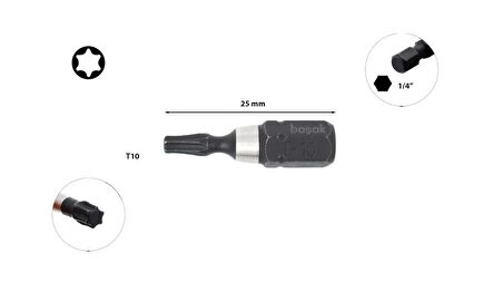 Ceta Form T10 x 25 mm Darbeli Torx Bits Uç CB/806TM