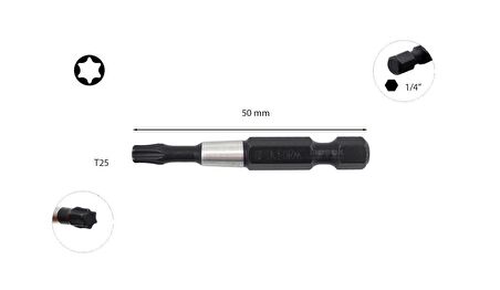 Ceta Form T27 50mm Darbeli Torx Bits Uç CB/827TM