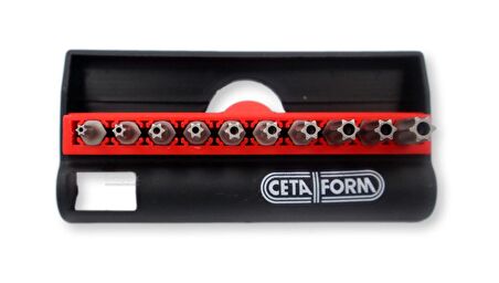 Ceta Form CB/ST113T Delikli TORX Bits Uç Takımı + Bits Tutucu 11 Parça