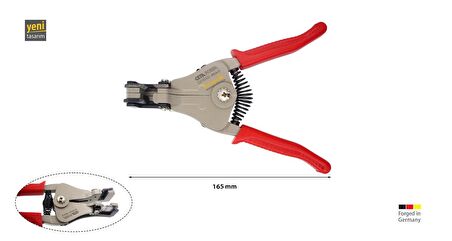 Ceta Form 165 - 22-8 mm Adaptif Ağızlı Otomatik Kablo Sıyırıcı E25-BSA22