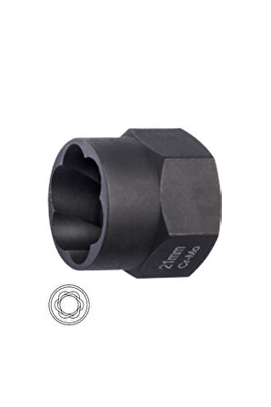 Ceta Form 1/2" Spiral Lokma Anahtar Aşınmış Civatalar İçin -21 Mm