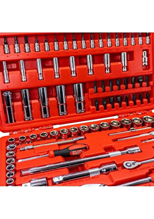 Ceta Form C20-96ph2 1/4"+1/2" 6 Köşe Lokma Anahtar Takımı 96 Parça