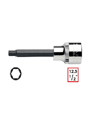 Ceta Form C28S-H14L 1/2 " Allen Uçlu Lokma (Uzun Tip) - 14 x 100 mm"