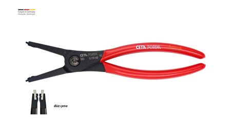 Ceta Form 180 mm Dış Segman Pensesi Düz Uçlu-Yaylı E65-44-0180